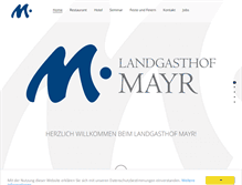 Tablet Screenshot of landgasthof-mayr.at